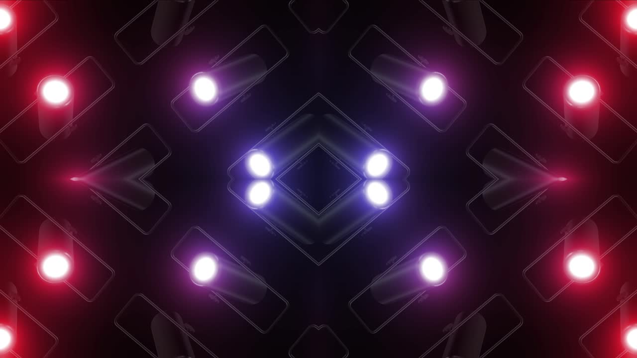 Neon Light Pattern Background | Premium Stock Video Footage