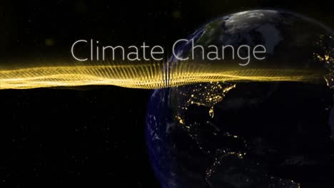 digital generated video of climate concept