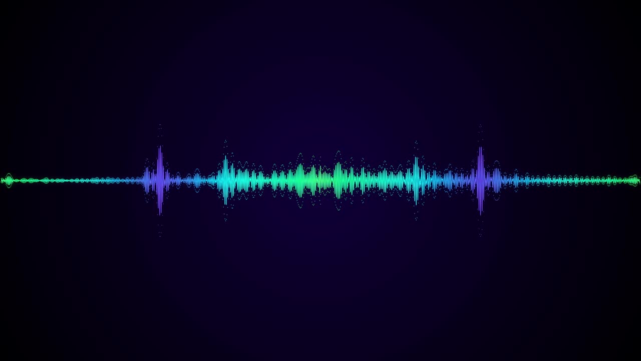 espectro de audio. visualizador de audio. efecto de onda sonora. fondo de visualizador musical. ecualizador de sonido de colores. fondo de audio de forma de onda abstracta.