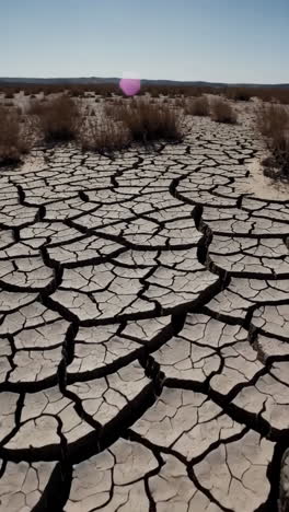 dry, cracked earth under a bright sun