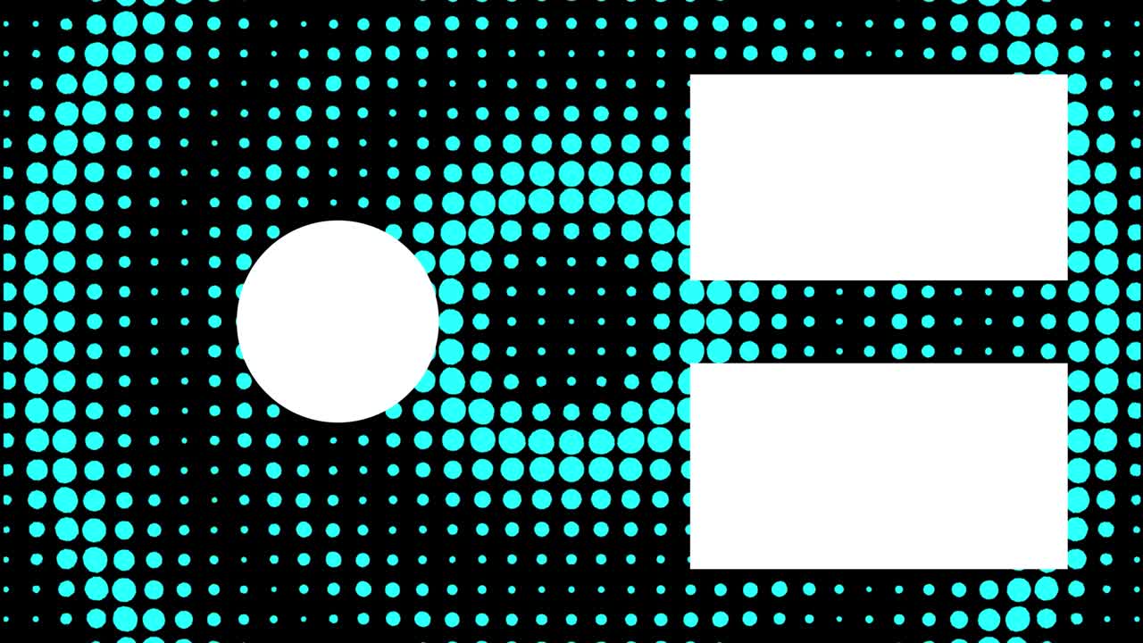 Dot circular wave motion end card ending screen motion graphics