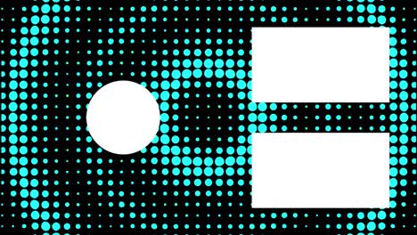 gráficos de movimiento de pantalla de extremo de la tarjeta de extremo de movimiento de onda circular de punto