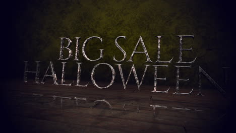 halloween big sale on dark room of hotel