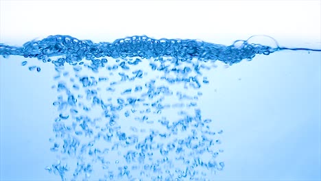 close up water in slow motion