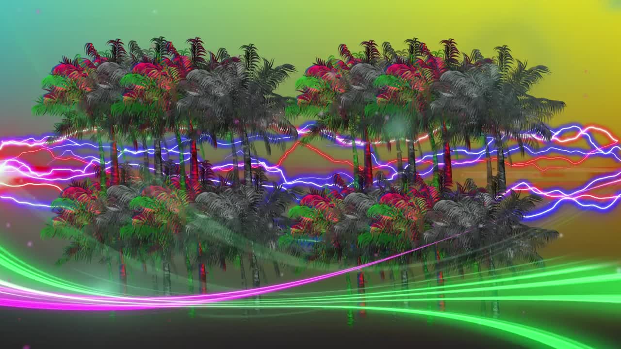 종려나무와 번개