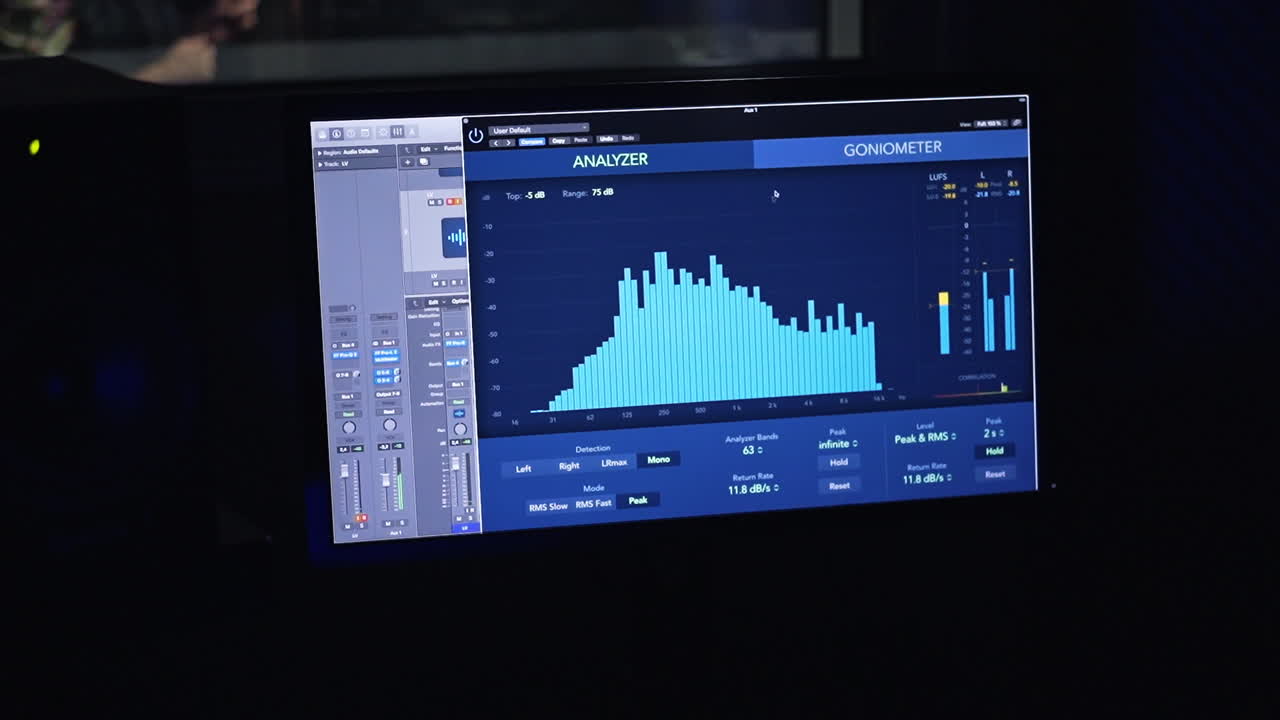 Audio Engineering Workstation in a Professional Studio