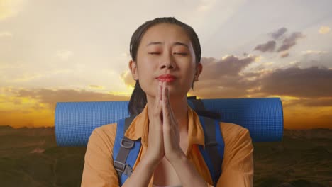 a traveler's prayer at sunset