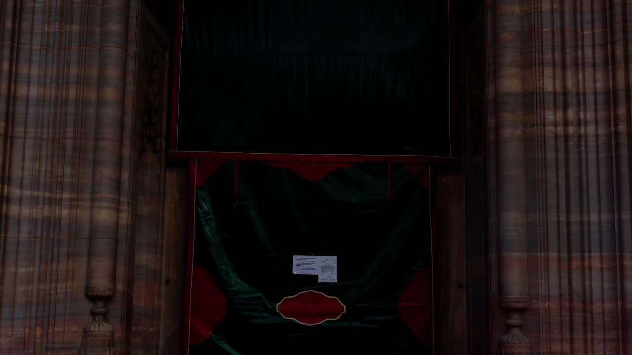 술레이마니 모스크 안쪽의 공중 사진