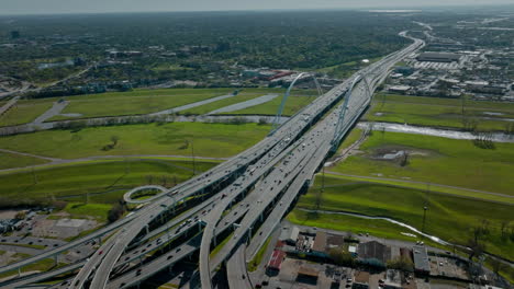 busy road in rush hours. dallas, texas, us