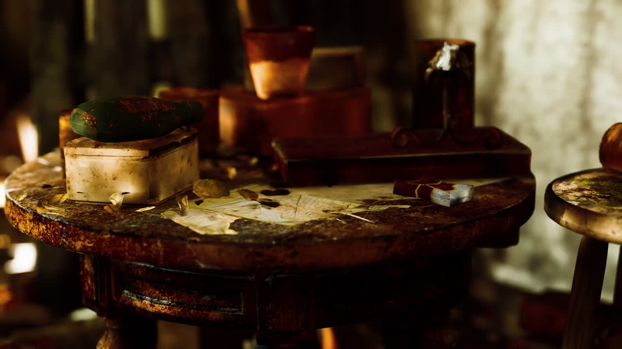 arruinado abandonado cubierto de plantas interior