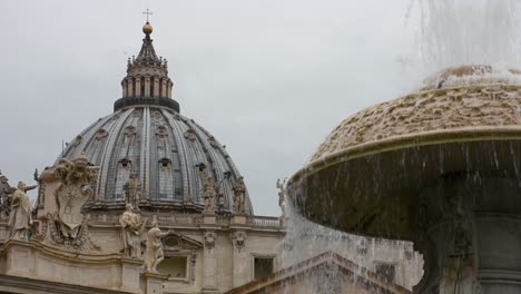 carlo maderno fountain and the dome of st