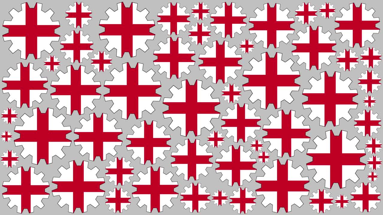 영국 발 기어 스피닝 배경