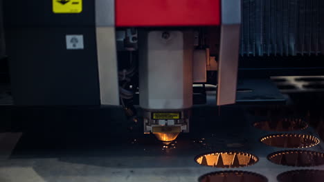 CNC-Laser-cutting-of-metal,-modern-industrial-technology.