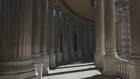 pillar walkway at palais longchamp in marseille, france