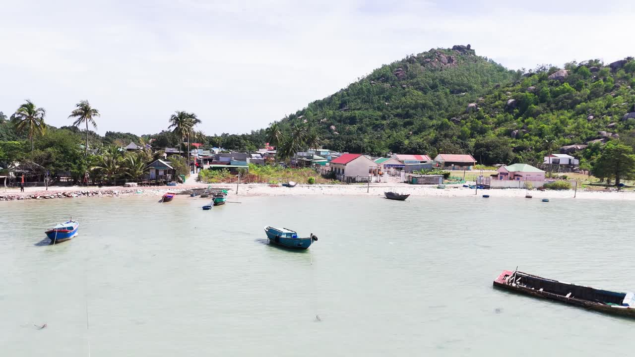 Aerial View of the Fisher Boat in Ninh HảI District.