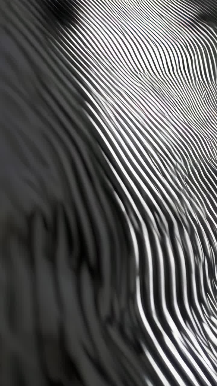 Abstract Wavy Metallic Lines Background