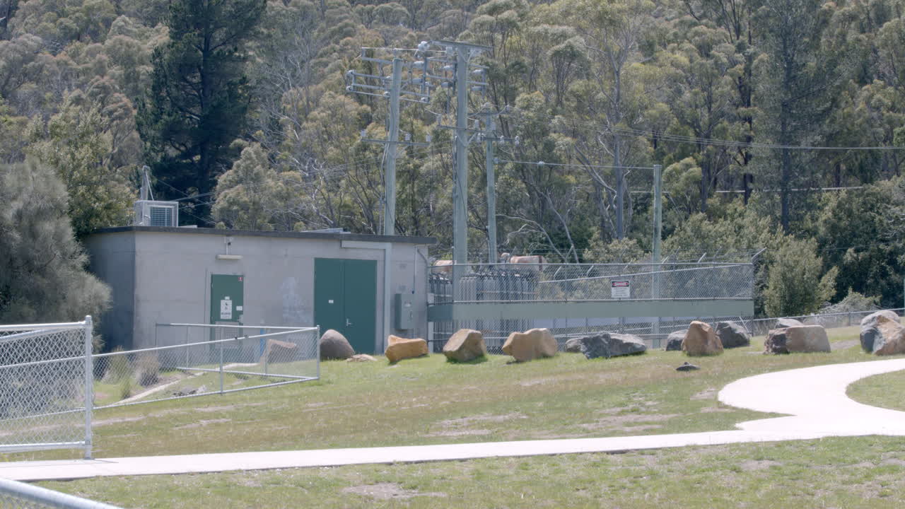 전기 에너지 제어실. 4k 비디오