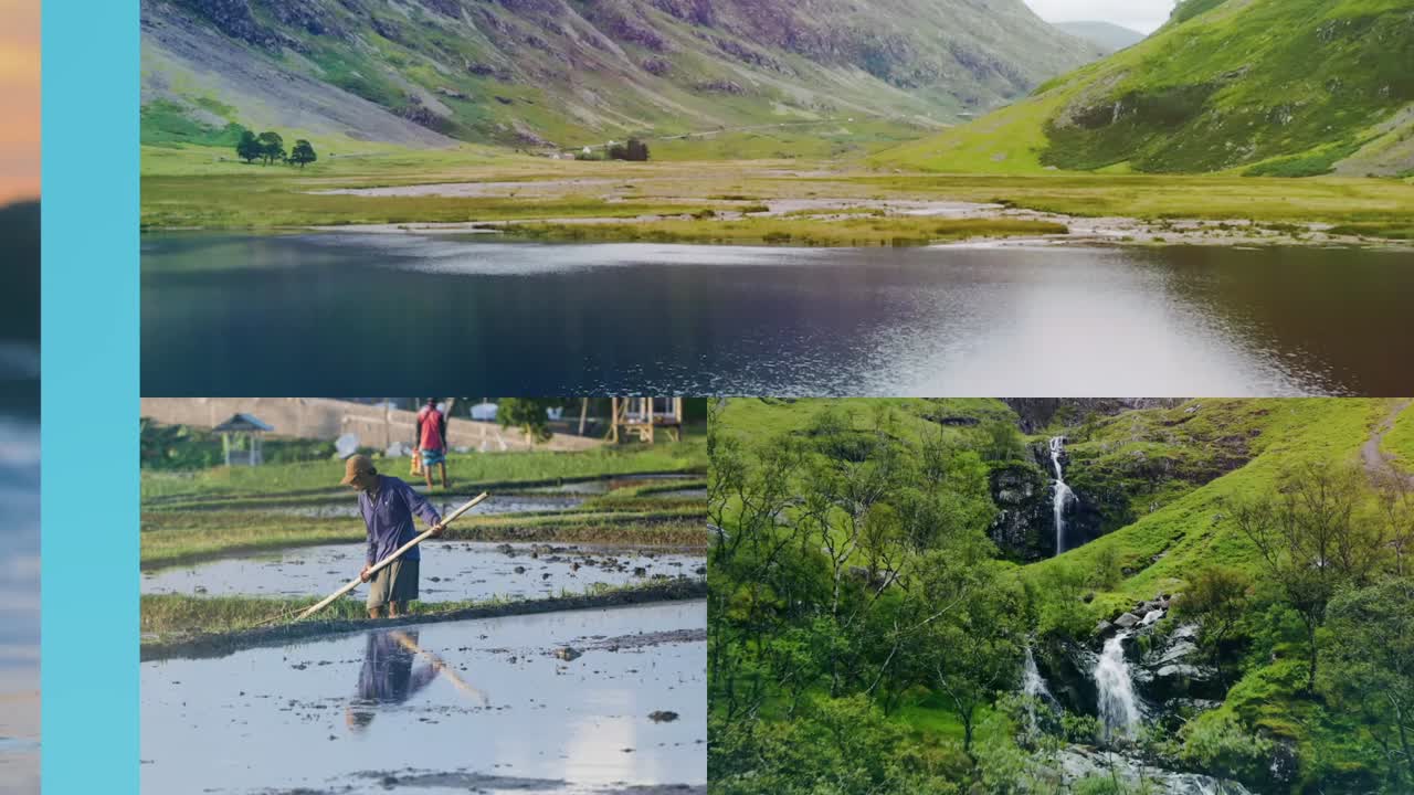 Sunset at the Beach and Night Sea