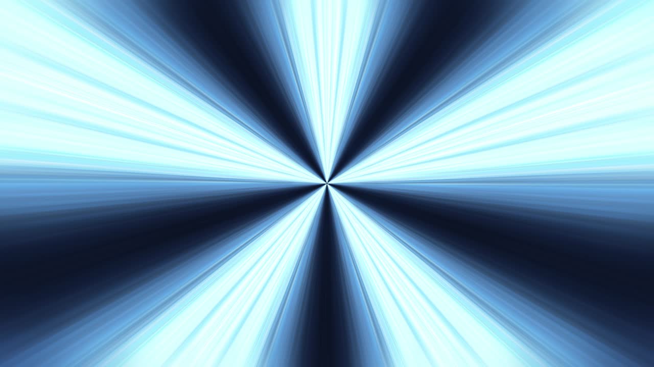 Circular geometric center star speed line rotation motion pattern. Abstract blue light streaks geometric background star shape endless rotation. Abstract Dynamic Light Rays. 4K 3D Seamless loop.