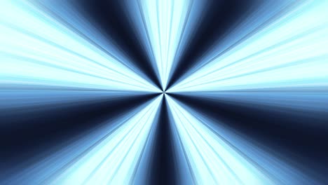 el patrón de movimiento de rotación de la línea de velocidad de la estrella del centro geométrico circular. rayas de luz azul abstractas forma de estrella de fondo geométrica rotación sin fin. rayos de luz dinámicos abstractos. bucle sin costuras 4k 3d.