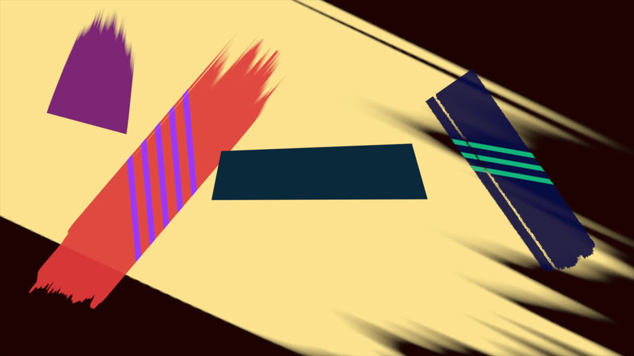 모션 추상적 인 기하학적 라인 어두운 배경