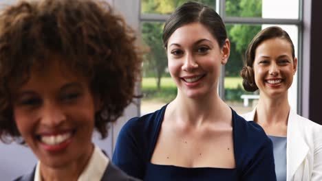 portrait of smiling executives