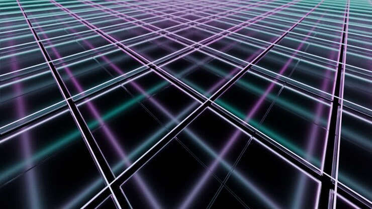 Abstract Futuristic Grid Pattern
