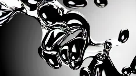 abstract liquid metal bubbles