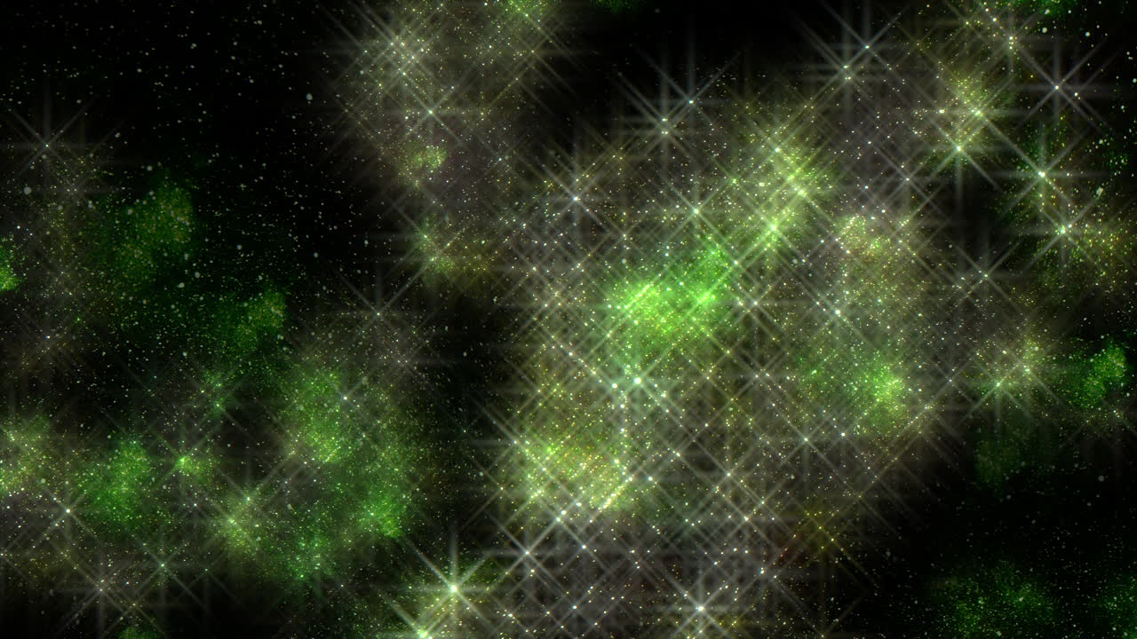 las estrellas brillantes y las nebulosas brillantes iluminan el cosmos oscuro.