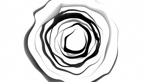 patrón circular abstracto en escala de gris
