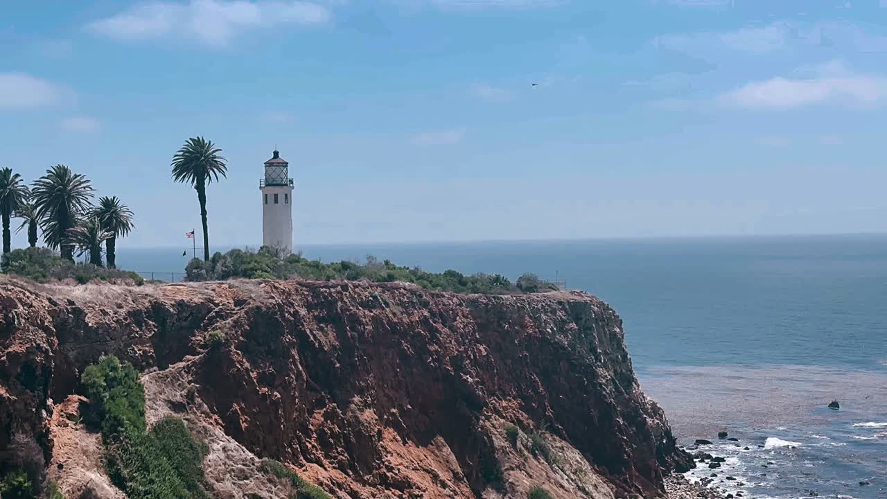 vista del faro costero