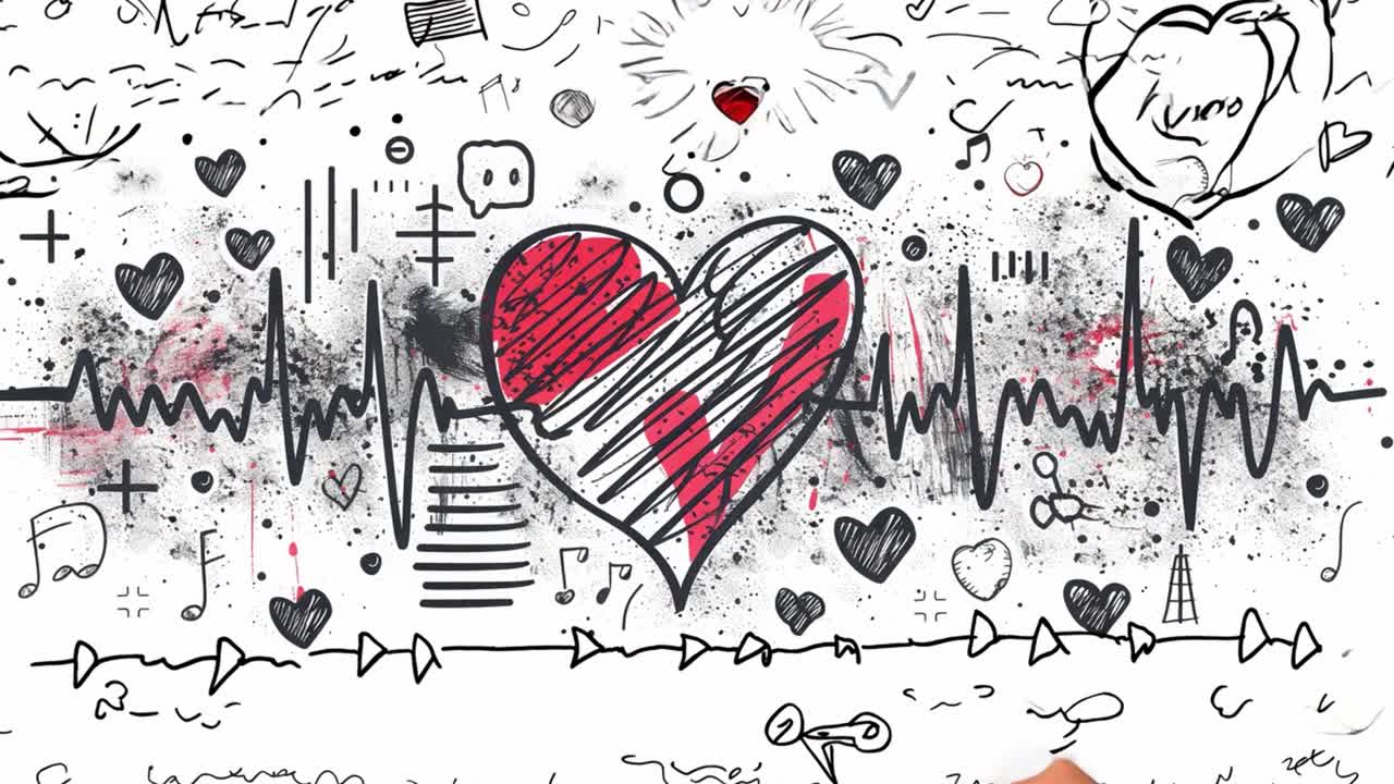 Heart Doodle Art