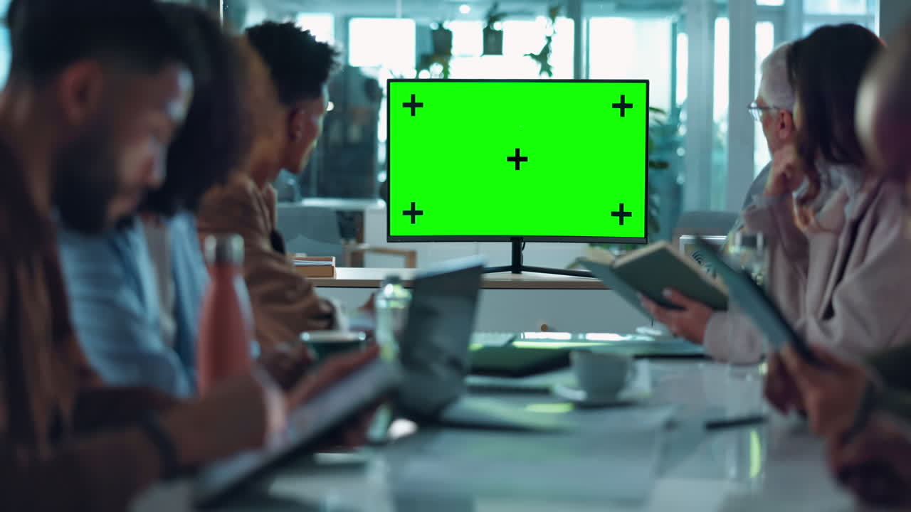 사무실 에서 열리는 사업 회의