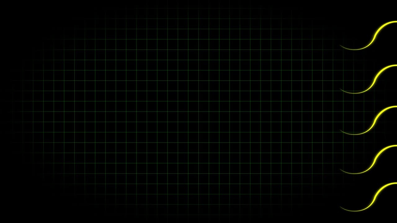 전기 심장 기록 오실로스코프 파동 형태 애니메이션 모션 그래픽