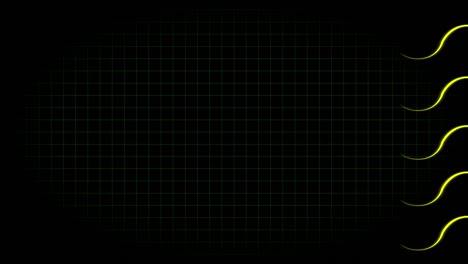 electrocardiograma osciloscopio forma de onda animación gráficos de movimiento