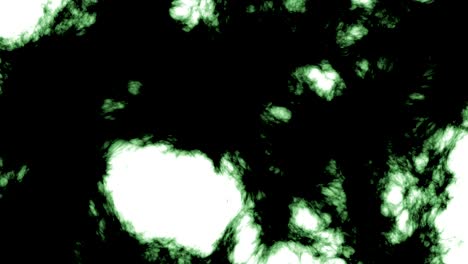 fondo de horror de movimiento de bucle de humo abstracto negro