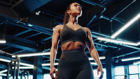 woman in the gym
