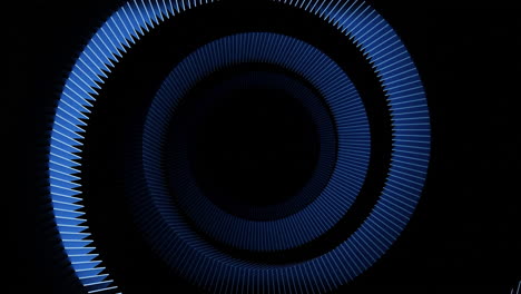 abstract blue spiral circles