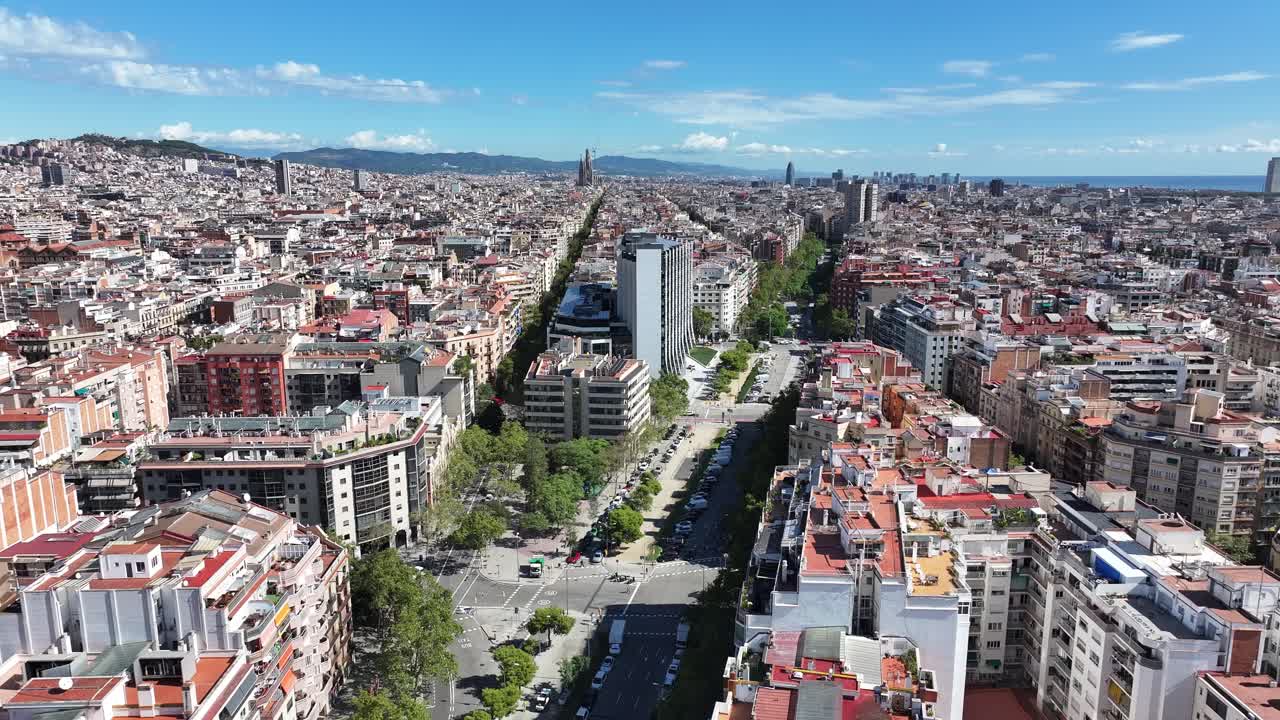 a short flight over Barcelona