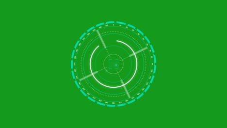 seguimiento de los gráficos de movimiento de la pantalla verde objetivo