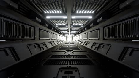 sci-fi spaceship corridors.