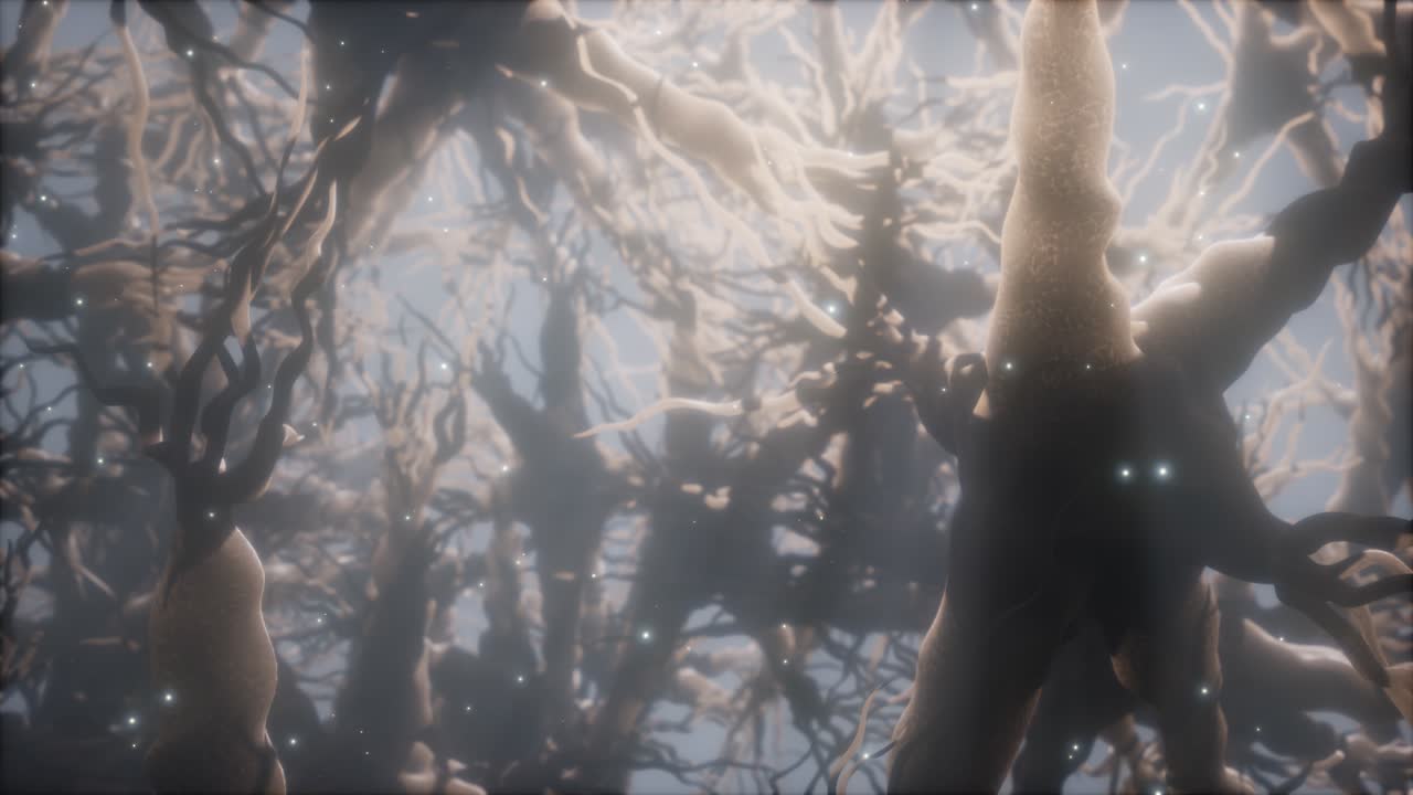 뇌 안의 신경 세포 네트워크를 통해 여행합니다.