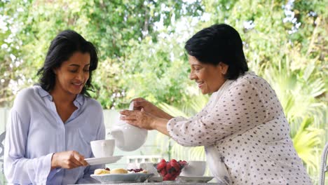 Mother-and-daughter-having-tea-4k