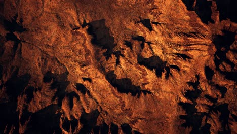 top erial view of the red rock canyon