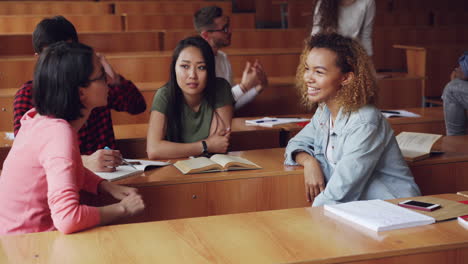 students in a university lecture hall