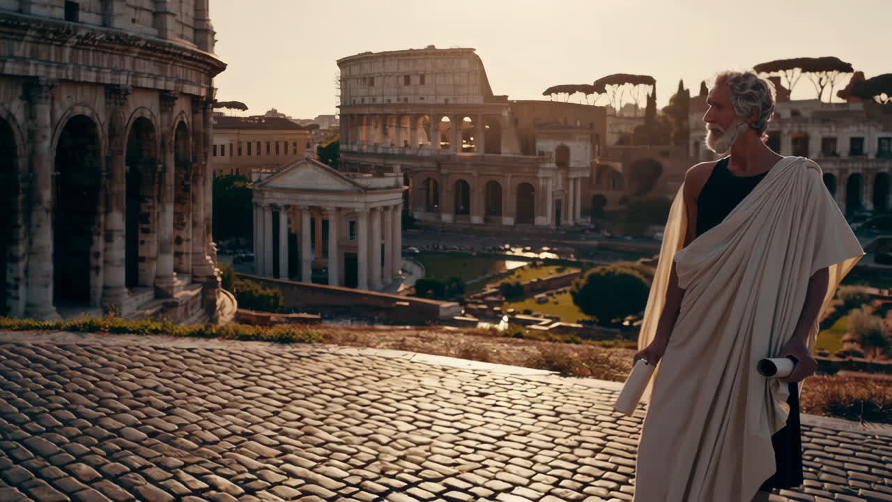 Ancient Roman Scholar in Rome