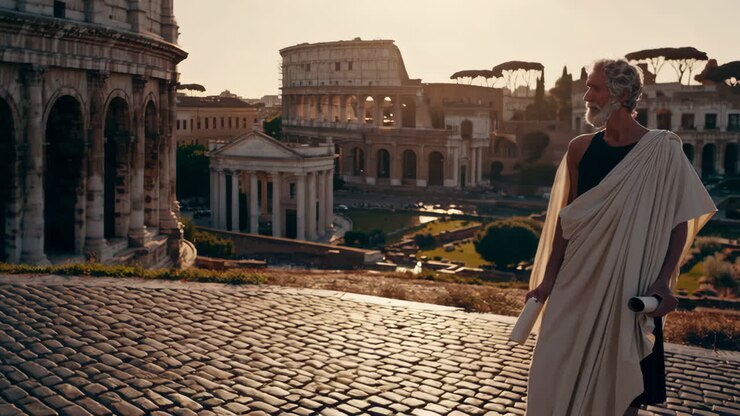 Ancient Roman Scholar in Rome