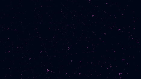 Glowing-neon-crosses-and-dots-in-dark-galaxy