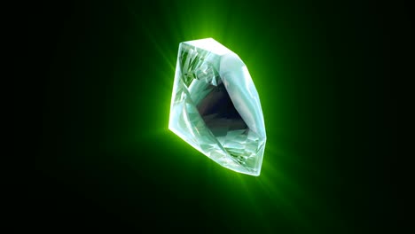 royal green jewelry diamond crystal on black gift valentine's day able to loop seamless 4k