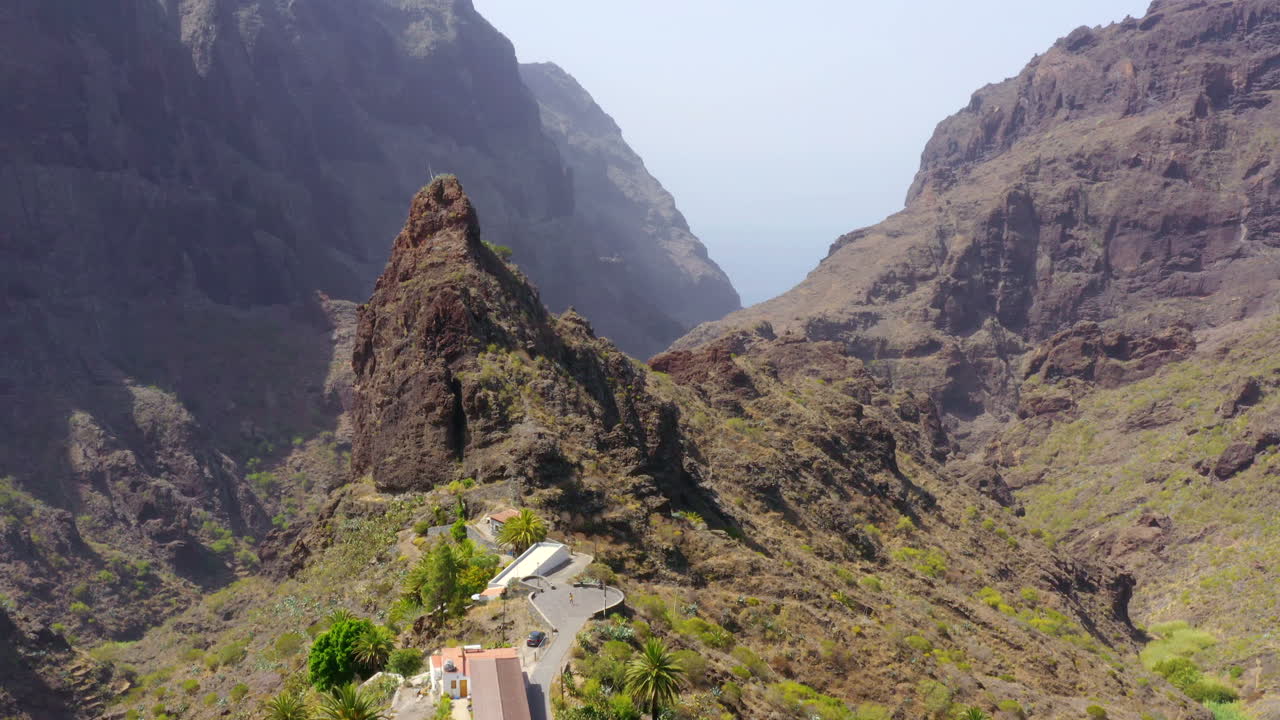 vista aérea del valle de masca en tenerife
